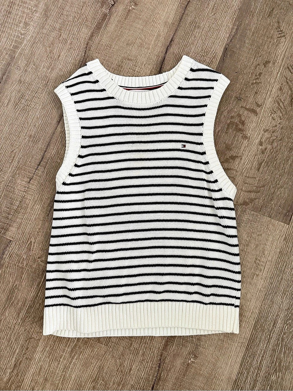 Tommy Hilfiger Sustainable Striped Tank Sweater Women’s XL